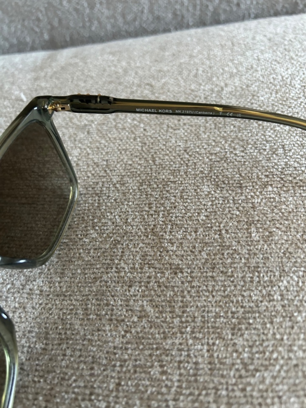 Green Michael Kors Sunglasses and Case - Picture 5 of 7
